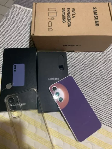 Celular Samsung S23 Fe Color Violetacon Caja, Llave, Funda