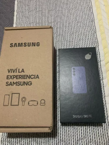 Celular Samsung S23 Fe Color Violetacon Caja, Llave, Funda