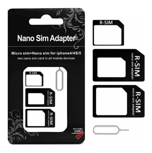 Adaptador Chip Sim A Micro Sim Y Nano Sim + Extractor