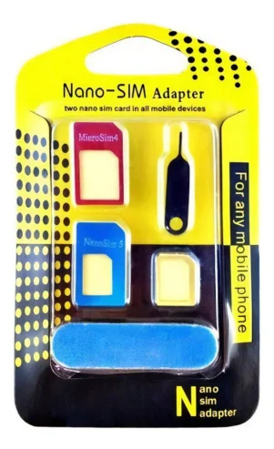 Adaptador de tarjeta micro SIM 3×1 Nano Chip, mini, con llave