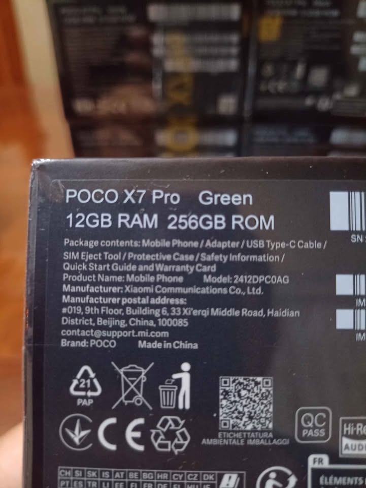 XIAOMI POCO X7 PRO 5G 256/12GB NUEVOS GREEN