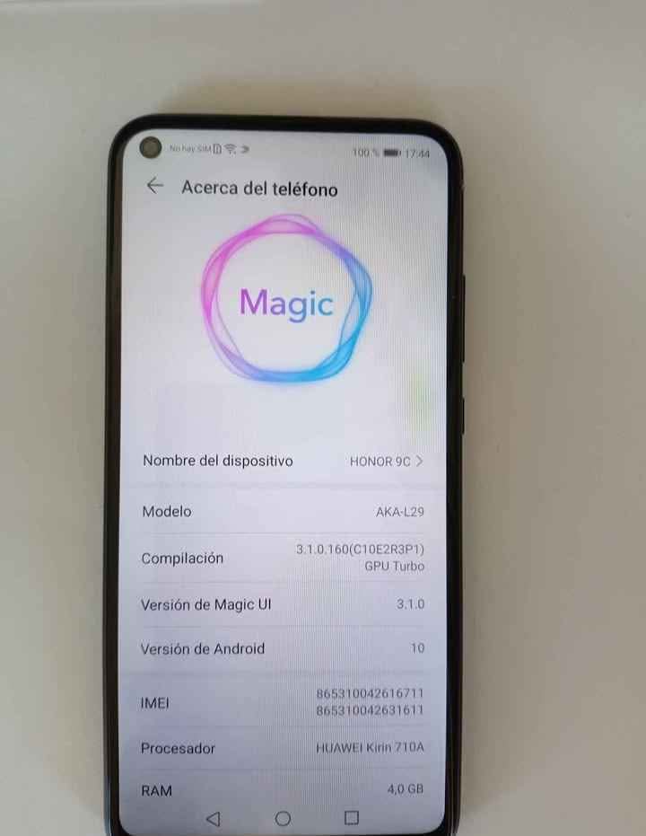 Honor 9C 4GB/64GB Libre de fabrica con cargador y fundas