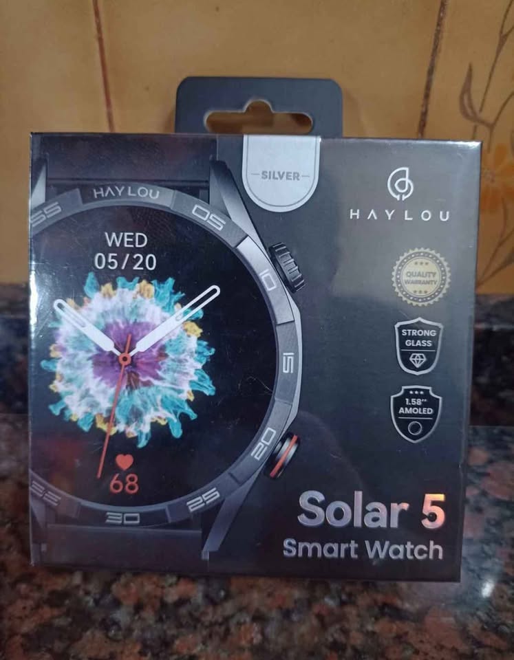 SMARTWATCH SOLAR 5 SILVER LS20 NUEVO MALLA METALICA + MALLA SILICONA
