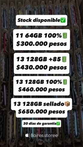 📲Equipos disponibles para entrega inmediata, el mejor precio y la mejor calidad! Ventas por mayor y menor. @baires.storee