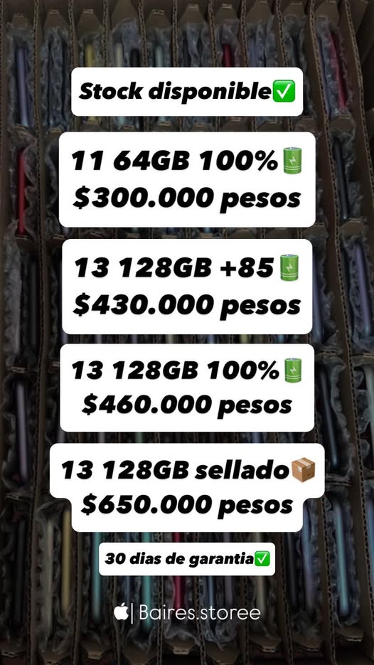 📲Equipos disponibles para entrega inmediata, el mejor precio y la mejor calidad! Ventas por mayor y menor. @baires.storee