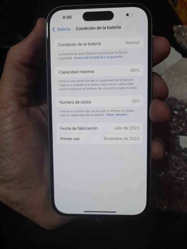 IPHONE 15 LIBRE IMPECABLE 128GB 90%