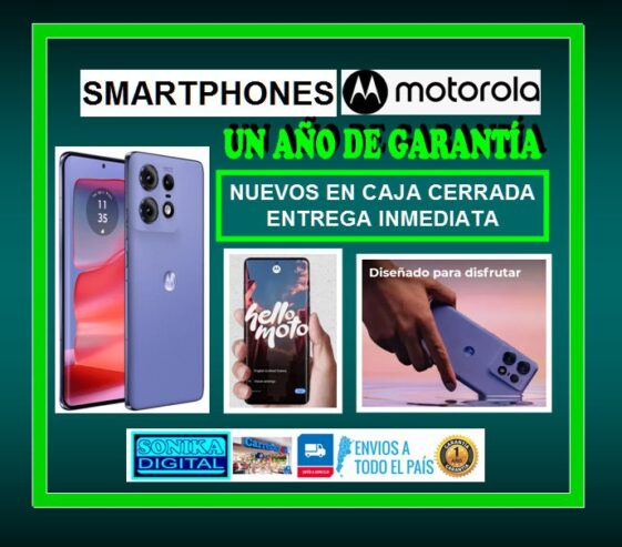 CELULARES SMARTPHONE MOTOROLA LIBERADOS – NUEVOS CAJA SELLADA – 1 AÑO DE GARANTÍA – ENTREGA YA –