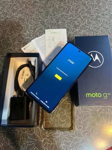Vendo moto g52 completo en caja libre sin detalles