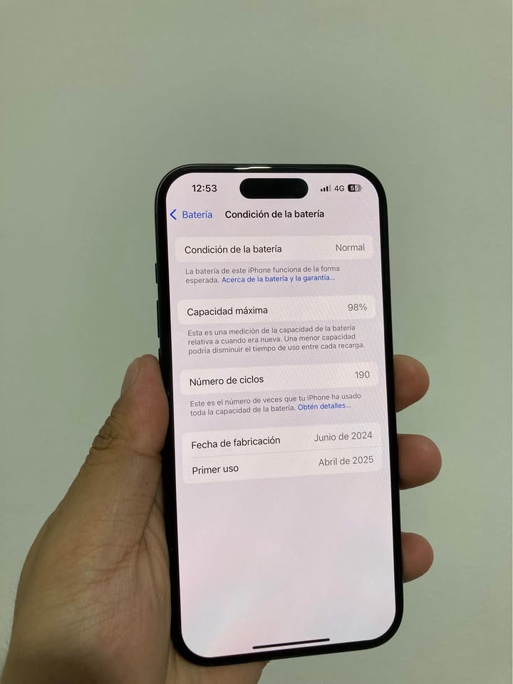 iPhone 15 Pro 128GB 98% de Batería impecable estado