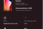 TCL 505 libre 8 gb de ram, android 14, 128gb, pantalla 90hz se puede probar sin compromiso