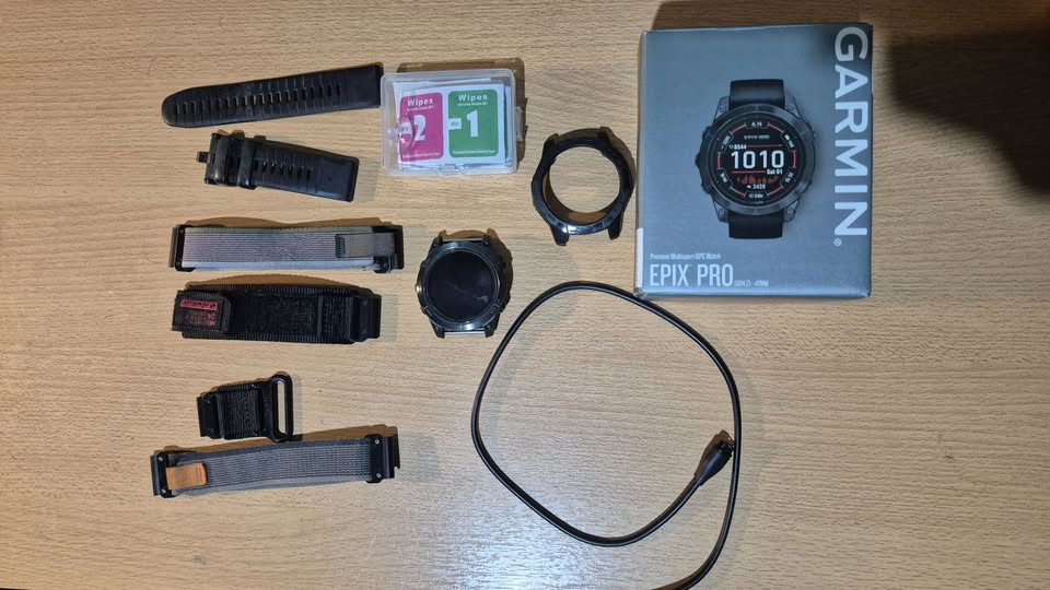 Garmin Epix Pro 2nd Gen con correas, protector y vidrio