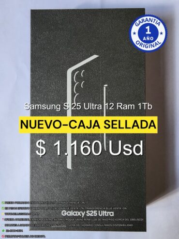 Samsung S 25 Ultra, 12 Ram 1Tb Dual Sim Fisico