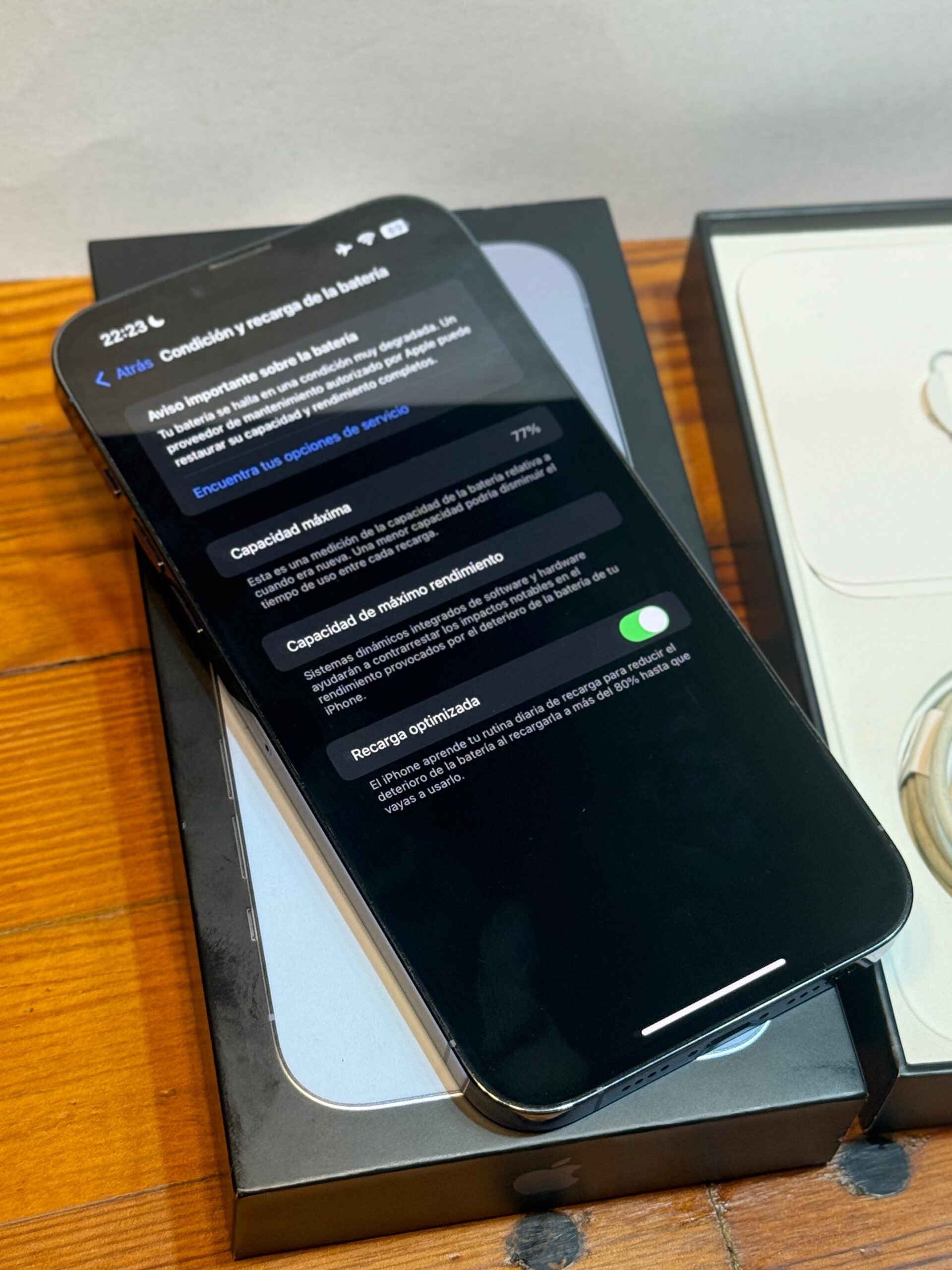 Apple iPhone 13 Pro Max (128gb) Azul Impecable Con Caja