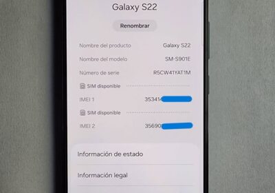 Samsung S 22 8 Ram 128 Gb. Libre de Fabrica para chip físico y e-sim. Accesorios + Garantia.