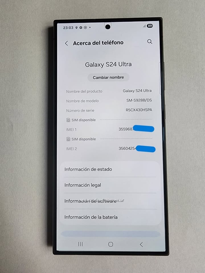 Samsung S 24 Ultra 12 Ram 512 Gb. Libre de Fabrica para chip físico y e-sim. Accesorios + Garantia.