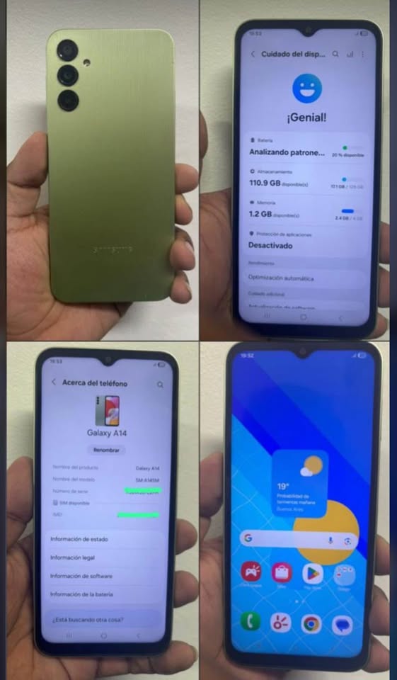 SAMSUNG A14 libre Sin detalles