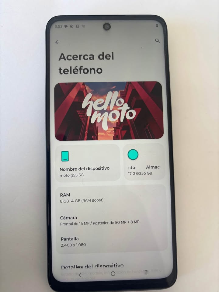MOTOROLA G55 5G LIBRE DE FÁBRICA FUNDA + CARG + GLASS