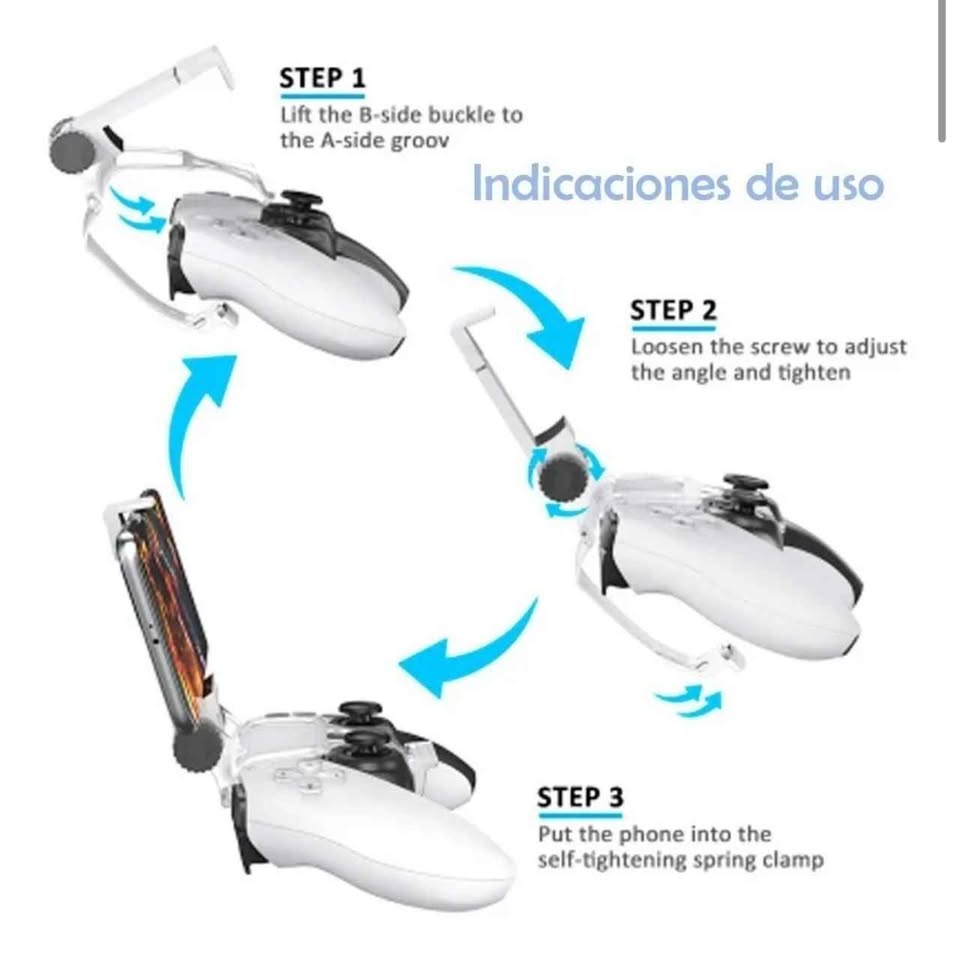 Adaptador / Soporte / Clip Dobe para Celular Joystick Playstation 5 Dualsense