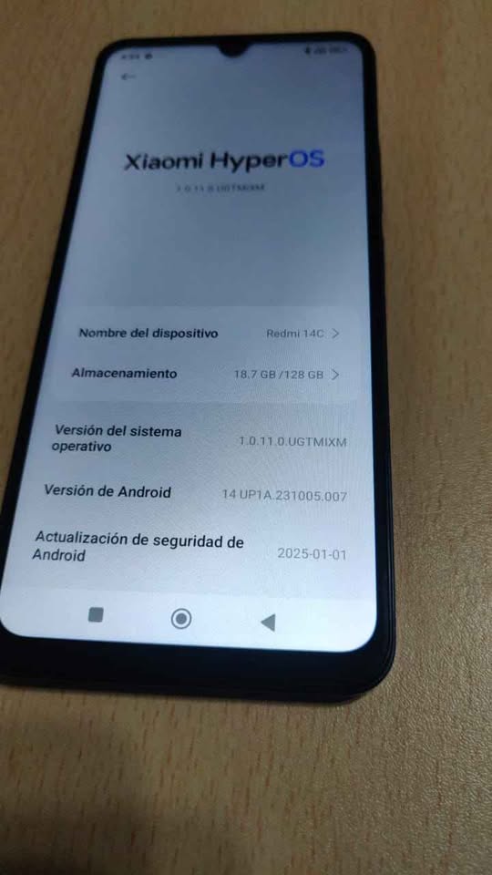 Xiaomi Redmi 14C impecable 256GB 8GB RAM Libre de fábrica $200.000