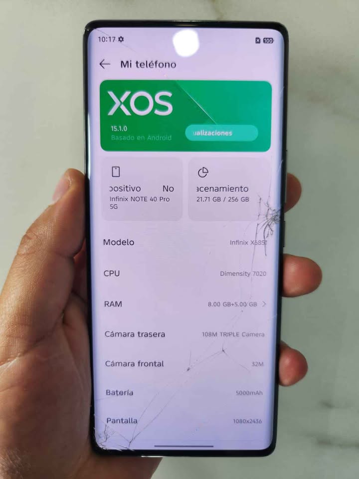 Infinix note 40 pro 5g libre 256gb