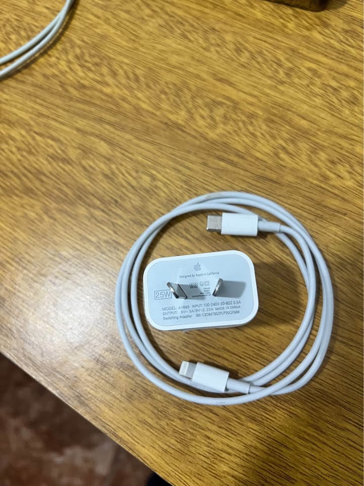 Cargador original de 25w completo para iPhone