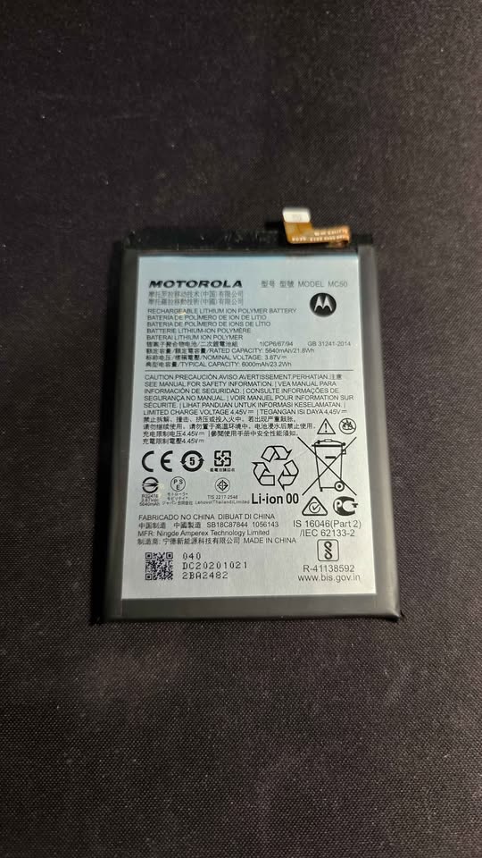 BATERIA MOTO G9 PLUS MC50 NUEVA SIN USO