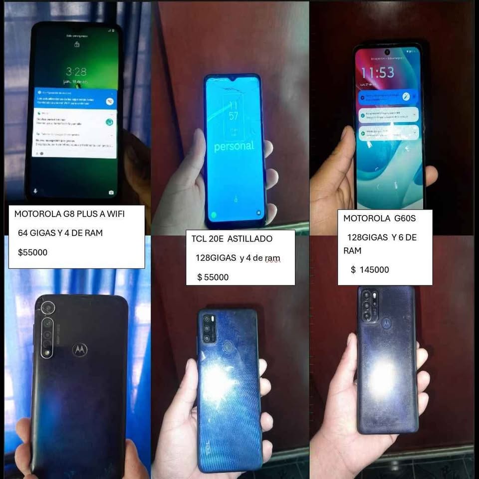 Vendo celulares a wifi y libres