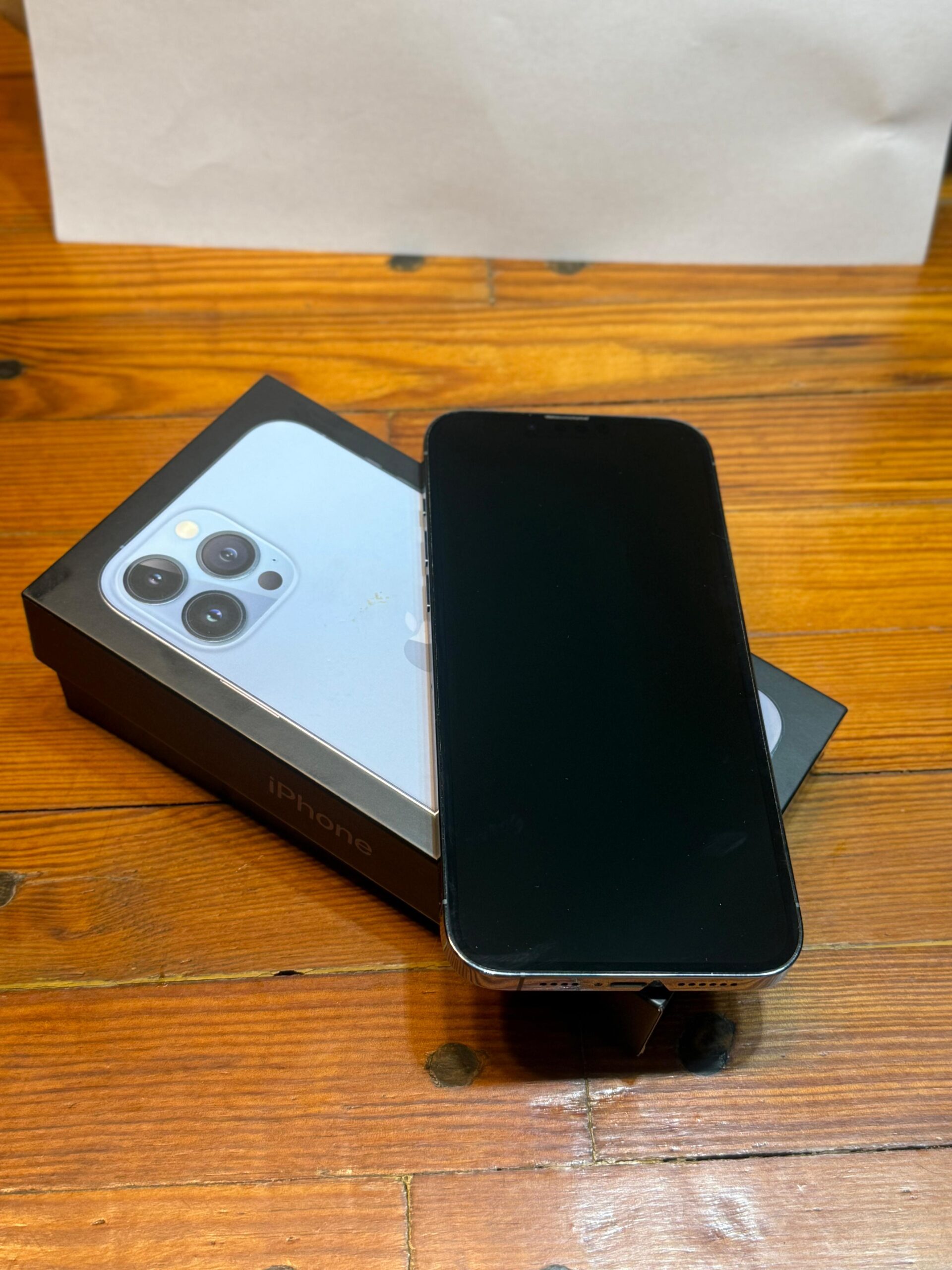 Apple iPhone 13 Pro Max (128gb) Azul Impecable Con Caja