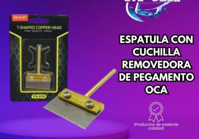 CUCHILLA NAVAJA TIPO ESPATULA QUITA PEGAMENTO OCA YAXUN