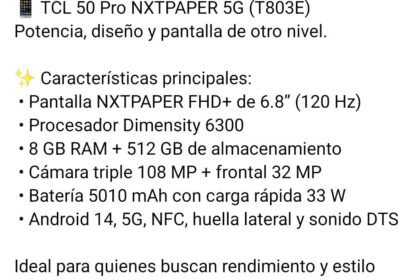 TCL 50 pro 5g libre