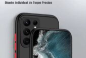 FUNDA SEMITRANSPARENTE ANTIGOLPES CON ACABADO MATE PARA SAMSUNG