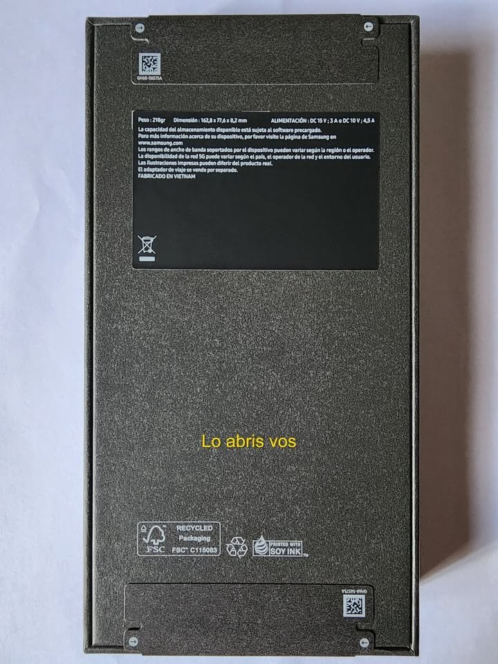 Samsung S 25 Ultra, 12 Ram 1Tb, Nuevo.