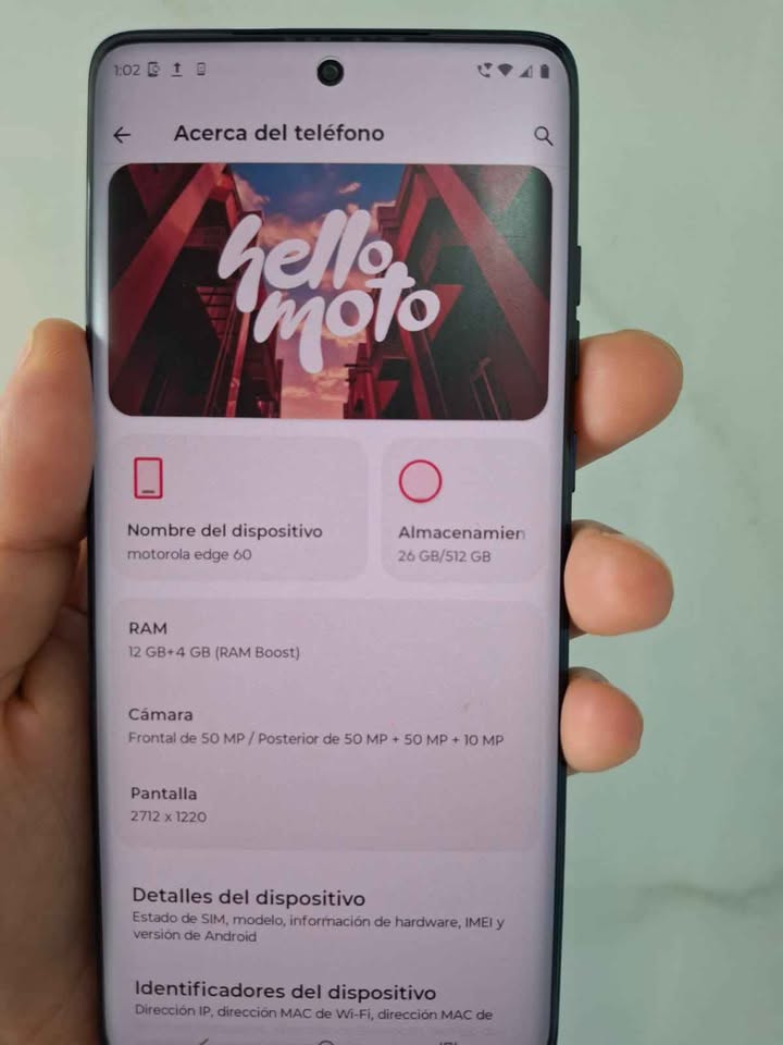 Moto edge 60 512gb libre esim