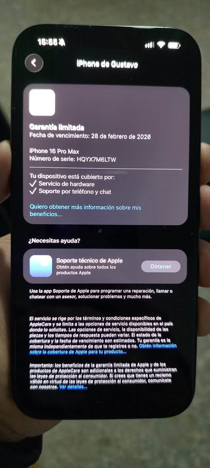 iPhone 16 Pro Max 256 completo en caja c/nuevo sim y esim