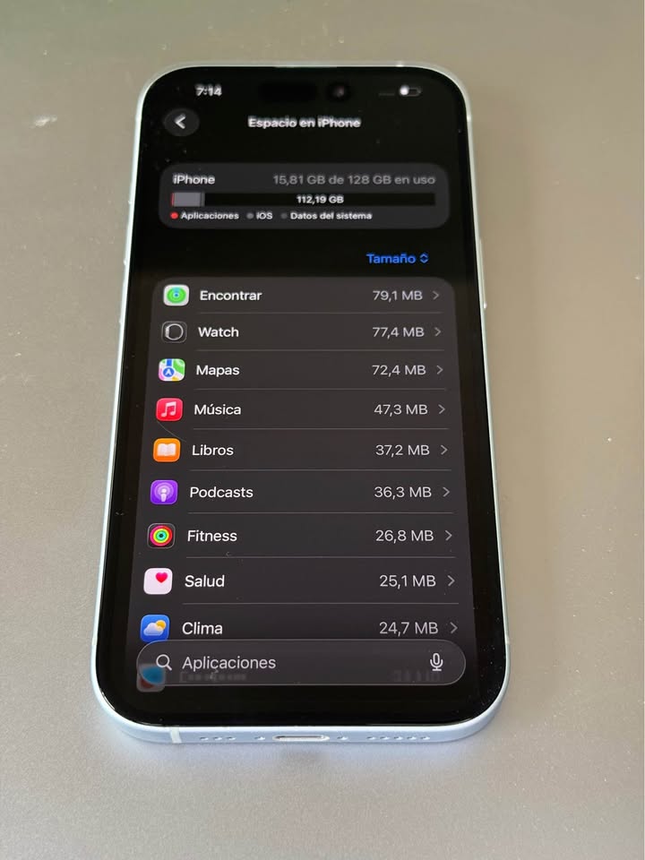 iPhone 15 128GB solo WiFi