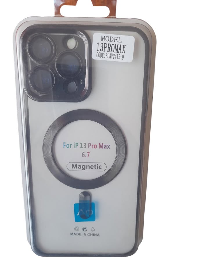 FUNDA IPHONE MAGNETICA METALIZADA CON VIDRIO DE CAMARA