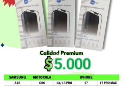 VIDRIO TEMPLADO PARA TODAS LAS MARCAS