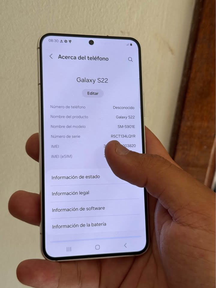 Vendo Samsung S22 libre 128gb 8ram ,, NO PERMUTO
