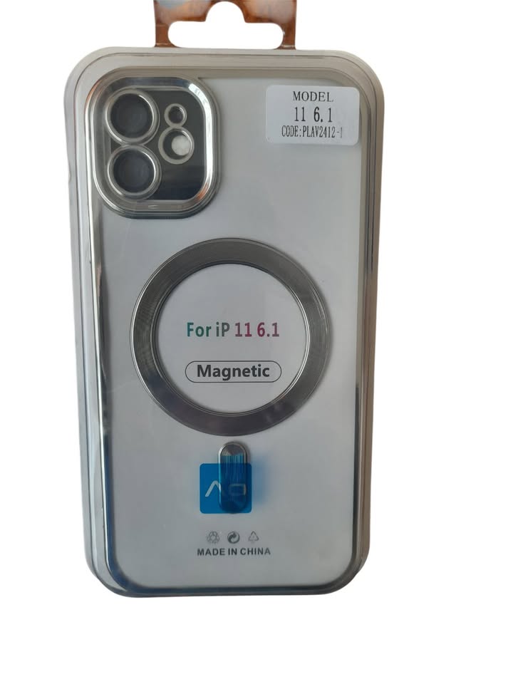 FUNDA IPHONE MAGNETICA METALIZADA CON VIDRIO DE CAMARA