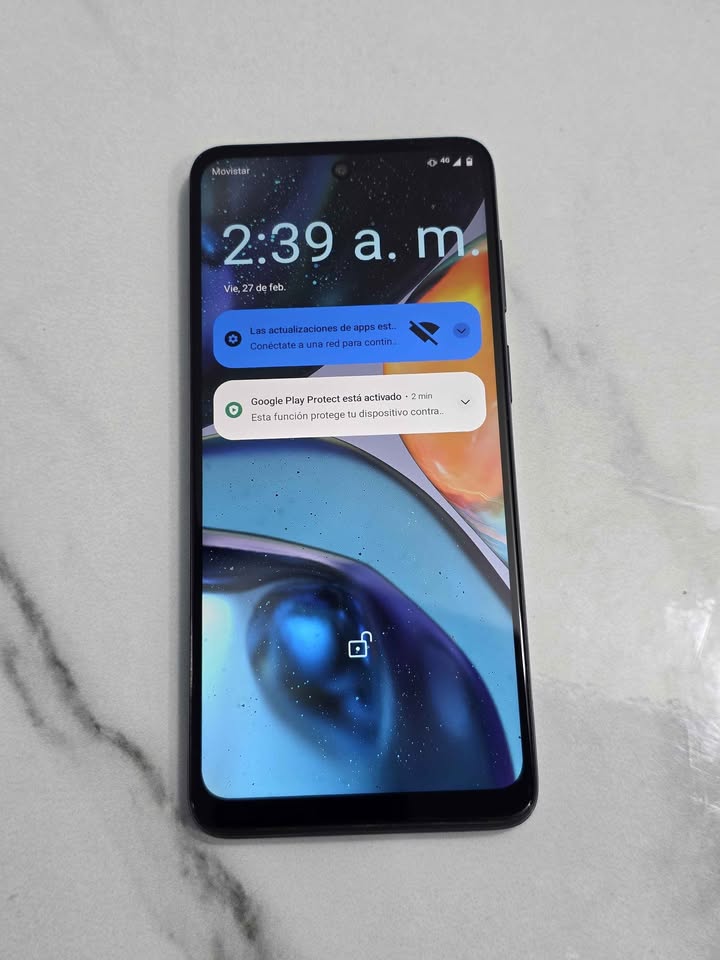 Motorola G22 Libre de fábrica para cualquier compañía 128gb de almacenamiento 4gb de ram