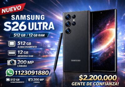 Samsung S26 Ultra 512GB / 12GB RAM disponible