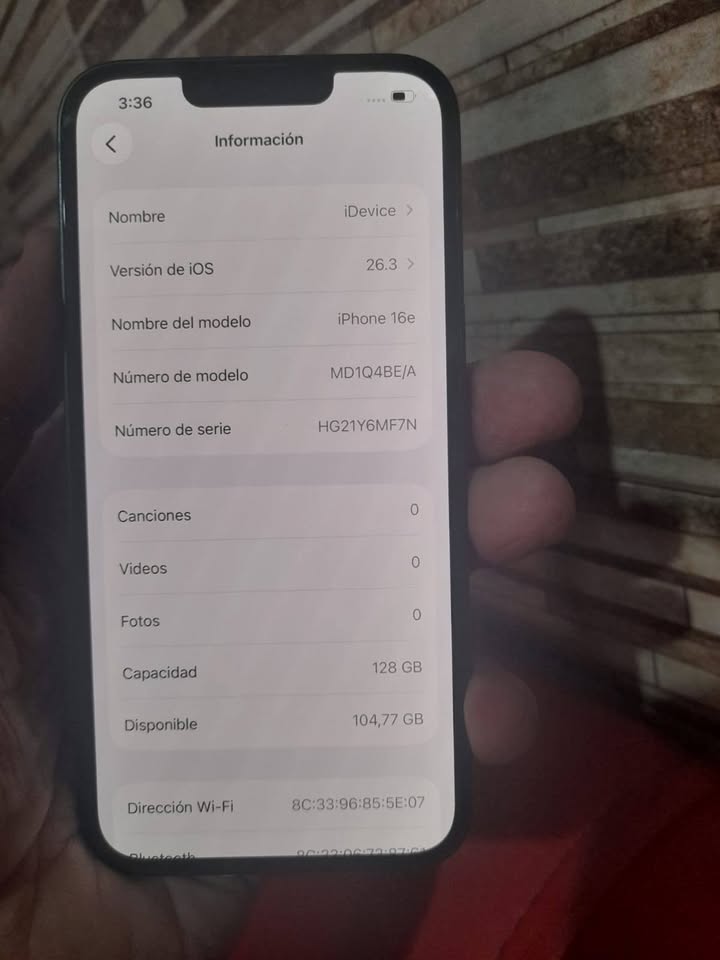 IPHONE 16e 128gb 100% a chip físico o esim oo ambos
