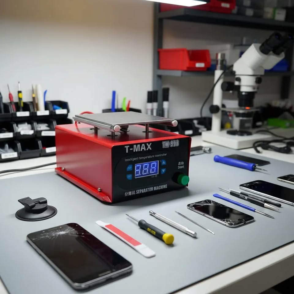 Plancha Separadora De Pantallas T-max 998 Con Bomba De Vacio