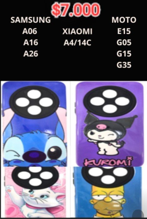 fUNDA DE SILICONA VARIOS DISEÑOS