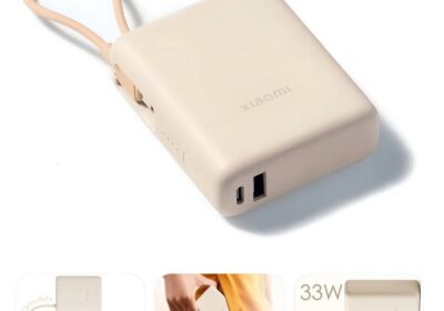 Cargador portátil XIAOMI 33w SUPERCARGA Con Cable integrado10000mah