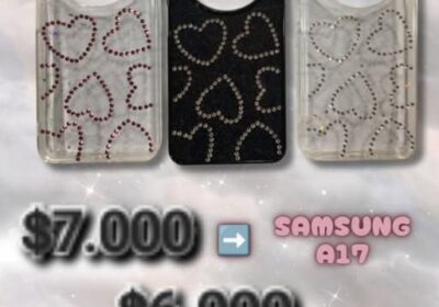 FUNDAS STRASS CORAZONES