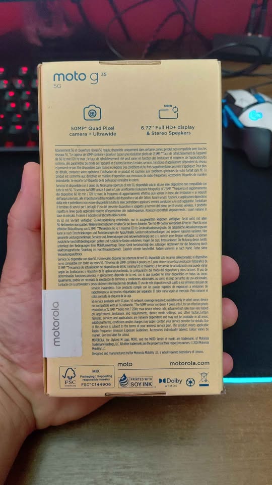 Moto G35 256/8 Nuevo Libre Permutas