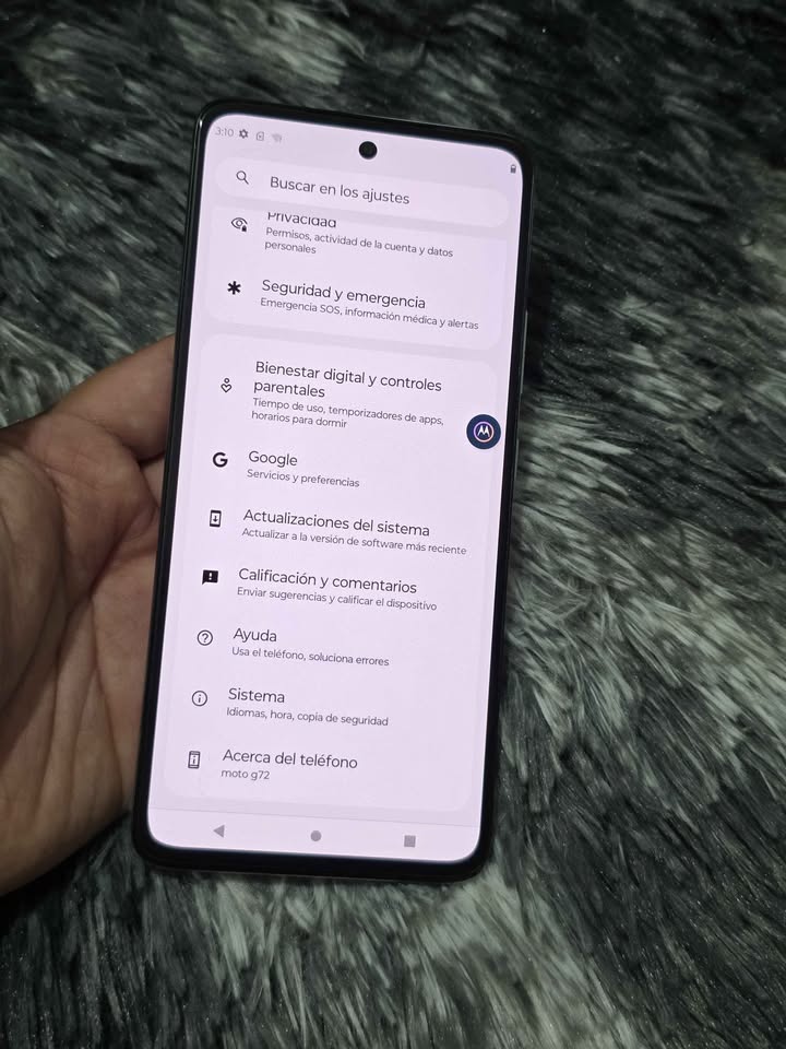 Motorola G72 a wifi 128gb de almacenamiento 6gb de ram