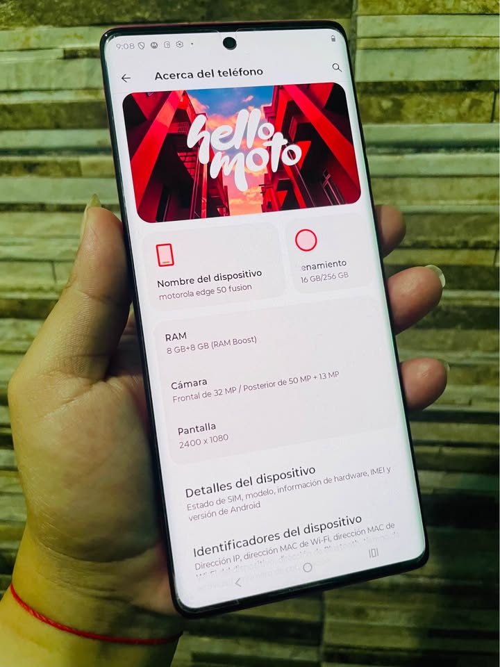 Moto edge 50 fusion 256 GB Libre a ESIM✅