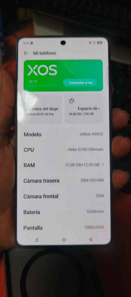 Infinix Note 50 pro 24 de Ram liberado